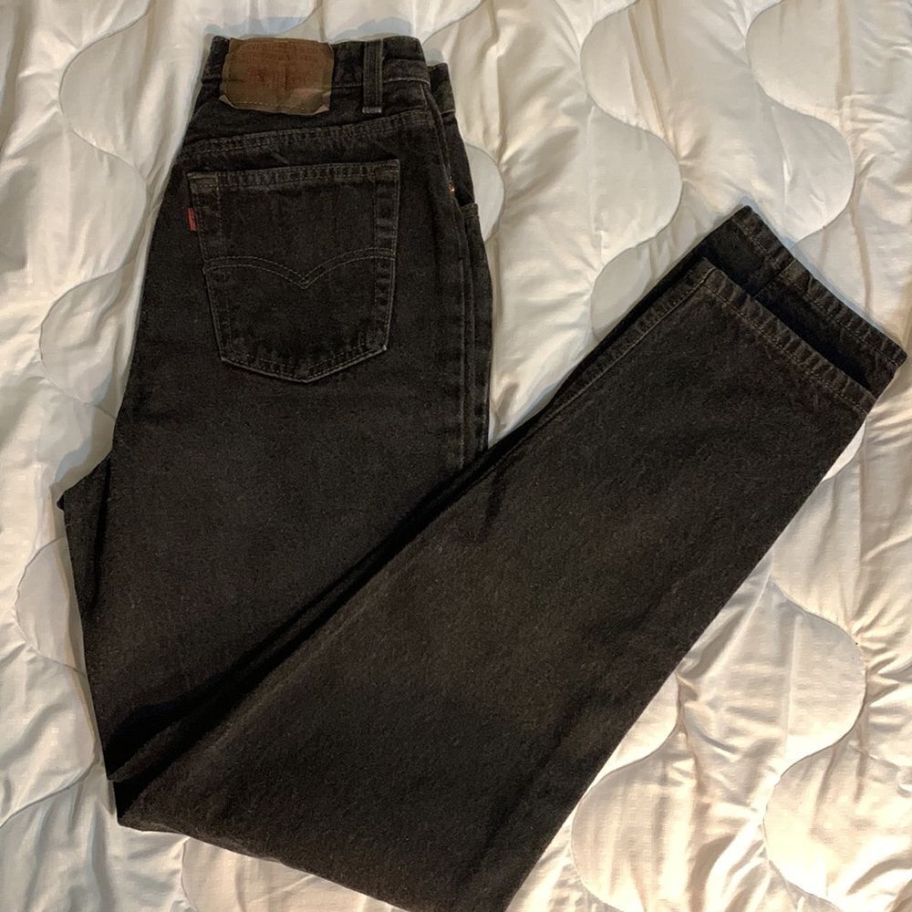 Levi’s 501 Button Fly Red Label Size 9M Black Denim women 1994 - Picture 15 of 15